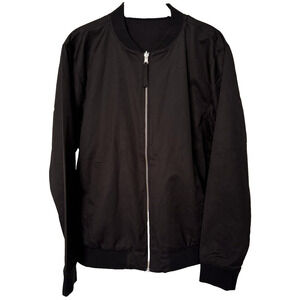 Fresh Clean Threads Reversible Bomber Jacket Mens Sz M Black